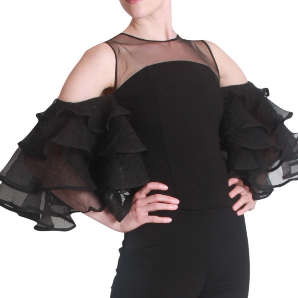 Ruffle sleeve top
